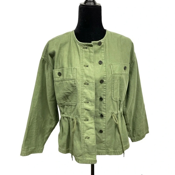 Madewell Claremont Drawstring Jacket AL889 Size XS cotton - Picture 11 of 13